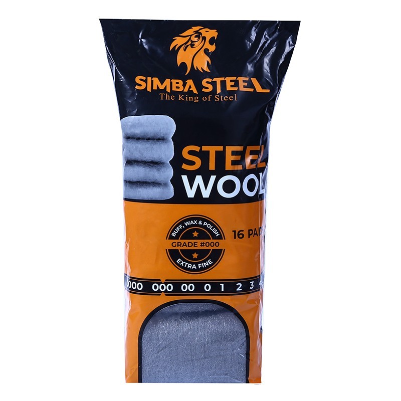 16 Pads Steel Wool Grade #000 EXTRA Fine for Buff, Wax & Polishing, Mice Control 16 Pads Steel Wool Grade #000 EXTRA Fine for Buff, Wax & Polishing, Mice Control
