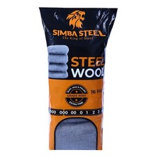 16 Pads Steel Wool Grade #000 EXTRA Fine for Buff, Wax & Polishing, Mice Control picture