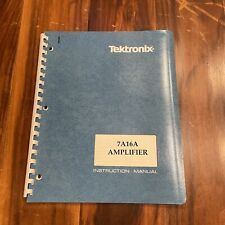 Tektronix 7A16A Amplifier Instruction Manual 070-1378-01 picture