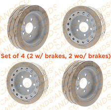 (QTY 4)Skyjack 158438/158439 NM TREADED,MOULD ON WHEEL(200 x 8)(White) SJIII3219 picture