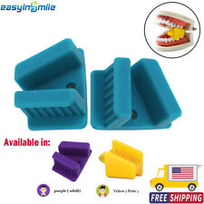 Easyinsmile Dental Bite Block 2PCS Autoclavable Silicone Mouth Props Adult/Child picture