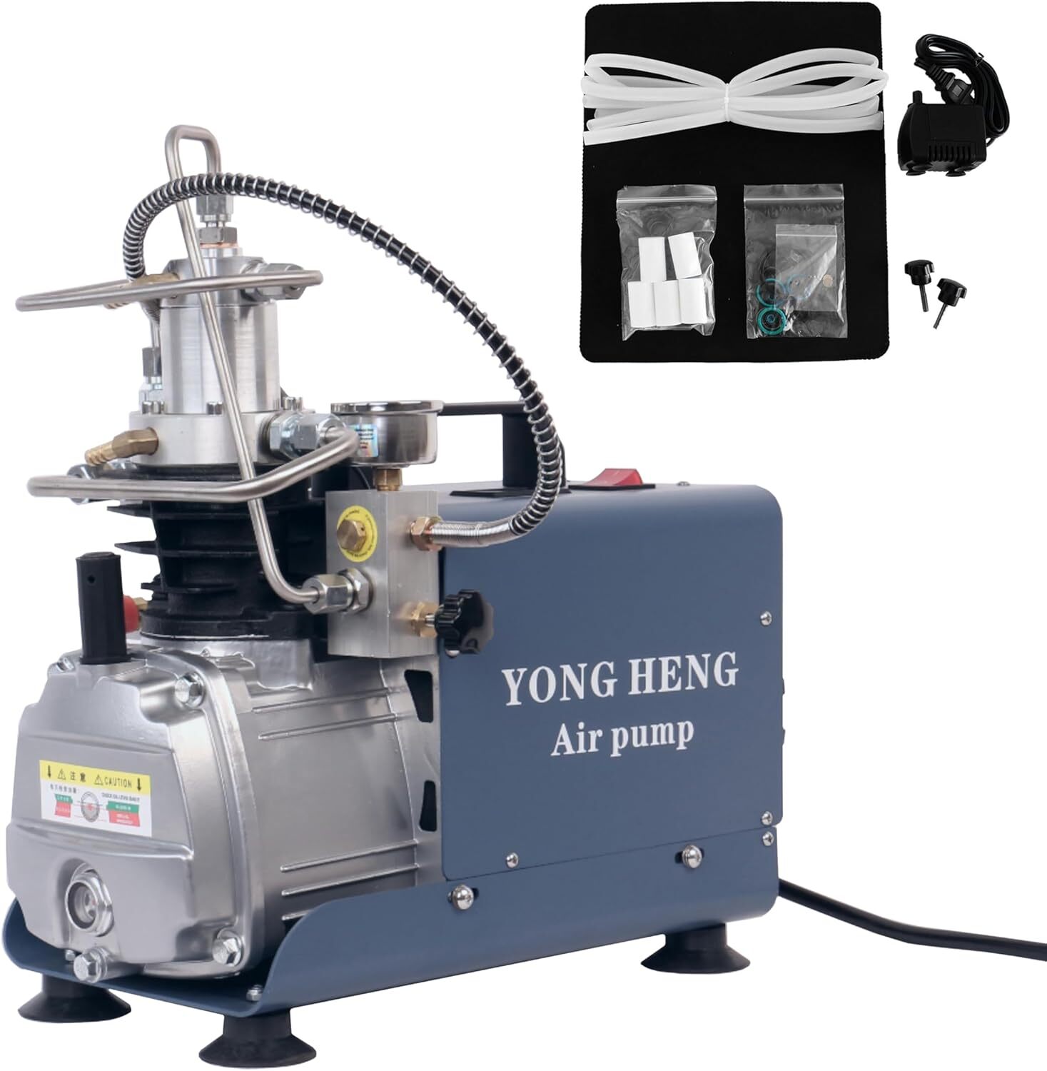 Yong Heng PCP Air Compressor 30Mpa/4500Psi Manual-Stop High Pressure Airgun Pump Yong Heng PCP Air Compressor 30Mpa/4500Psi Manual-Stop High Pressure Airgun Pump