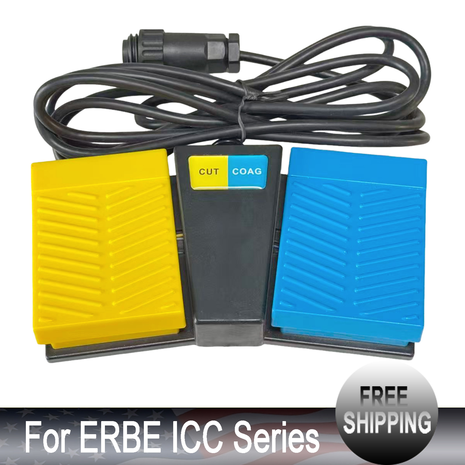 New 1Pcs Foot Switch For ERBE ICC Series ICC350 ICC300 ICC200 ICC80 ICC50 T400 New 1Pcs Foot Switch For ERBE ICC Series ICC350 ICC300 ICC200 ICC80 ICC50 T400