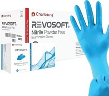 CRANBERY - RevoSoft Nitrile Exam Gloves PF - MEDIUM - Case of 3000 - 3277 picture