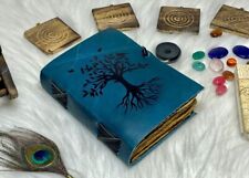 tree of life leather journal grimoire journal handmade gifts for him her picture