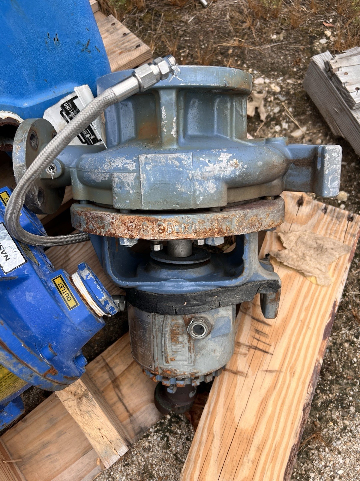 Durco Mark 3 3x1-1/2x8 Stainless Centrifugal Process Pump Used Untested