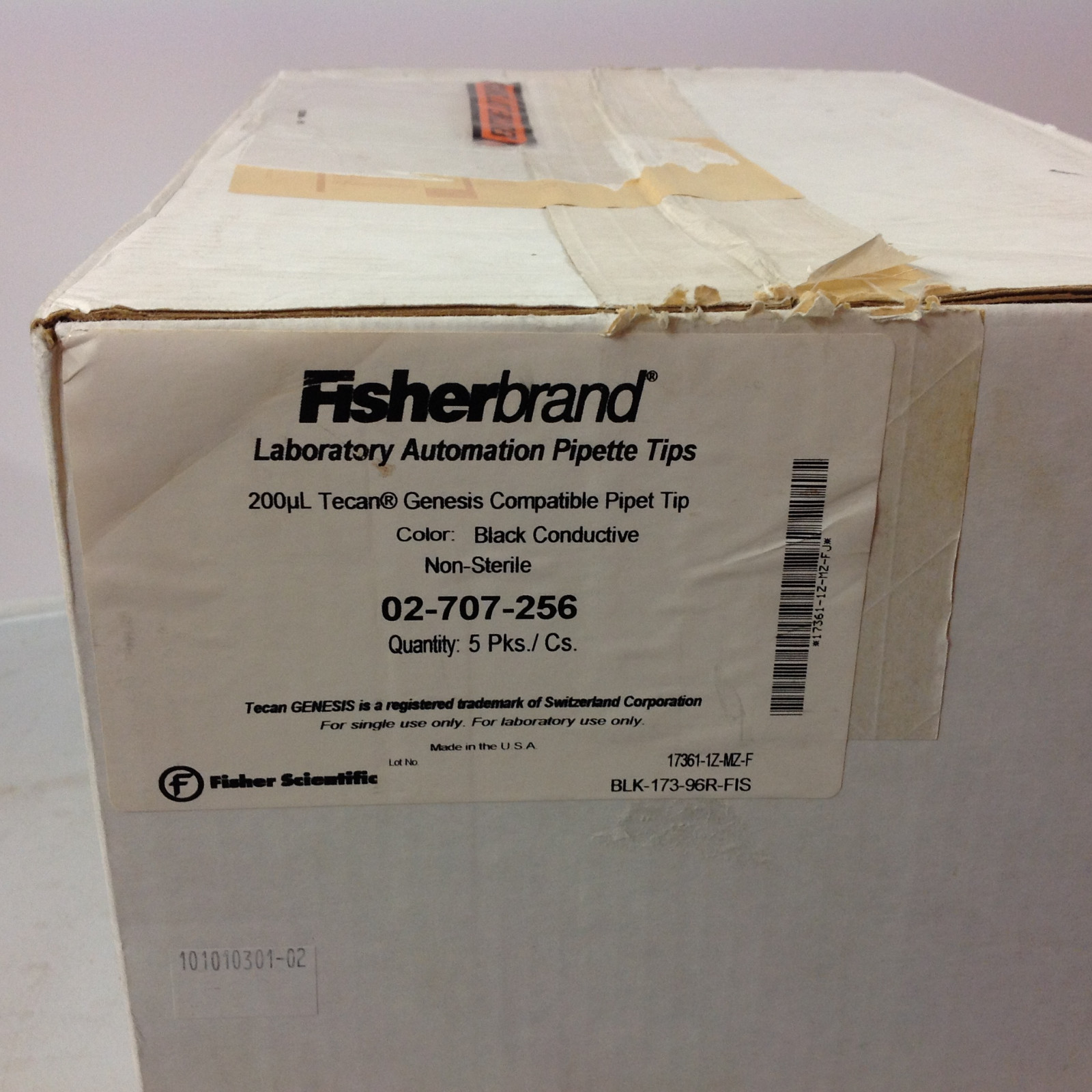 Fisherbrand 02-707-256 200uL Tecan Genesis Compatible Pipet Tip 5pks Fisherbrand 02-707-256 200uL Tecan Genesis Compatible Pipet Tip 5pks