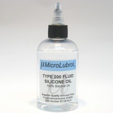 MicroLubrol 200 Fluid Pure Silicone Lubricant Oil PDMS 50 cst centistokes 4 oz picture