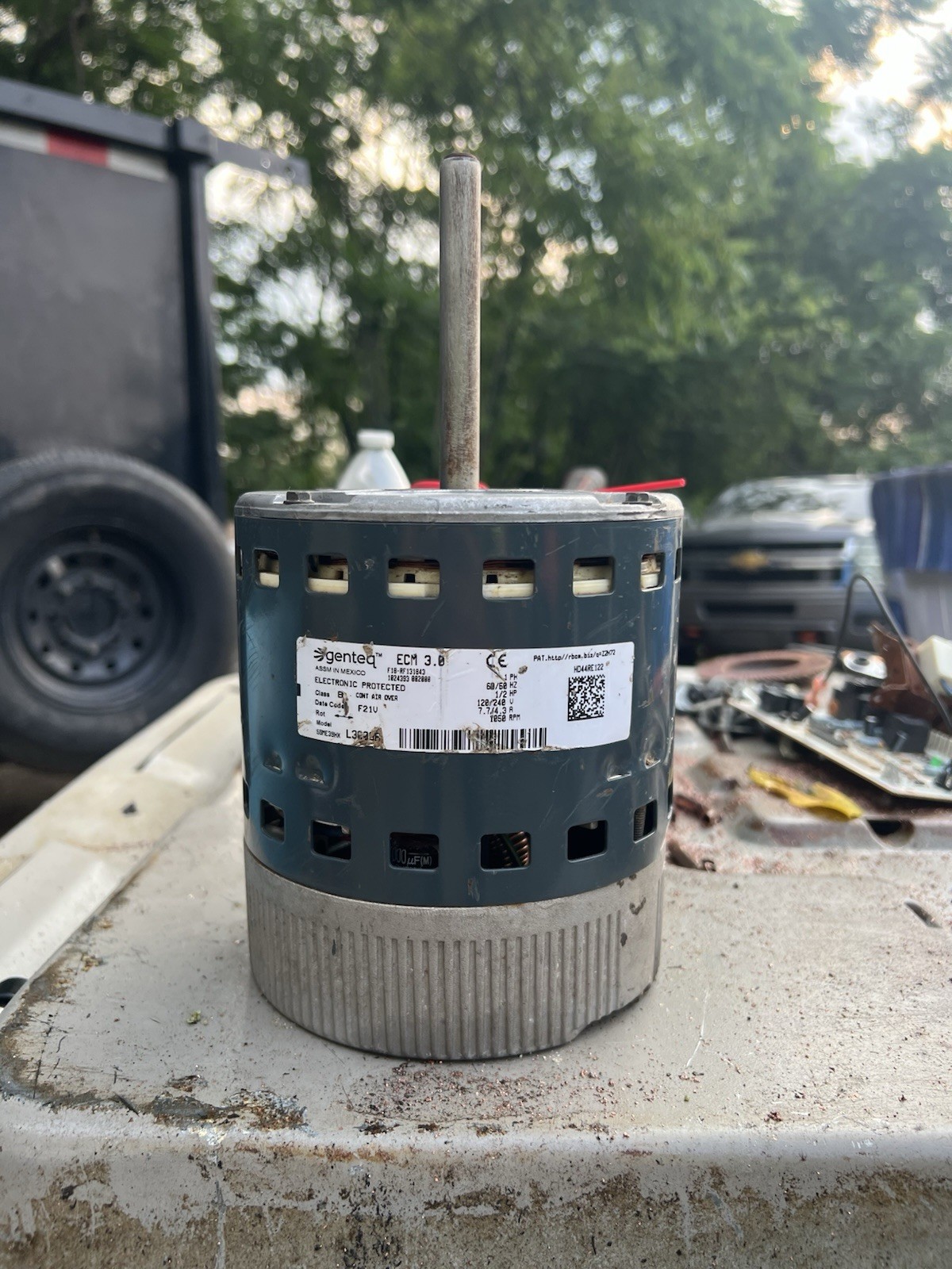 GE Genteq 5SME39HXL3006A HD44RE122 ECM Blower Motor 1/2HP 60/50Hz 120/240V 1050R GE Genteq 5SME39HXL3006A HD44RE122 ECM Blower Motor 1/2HP 60/50Hz 120/240V 1050R