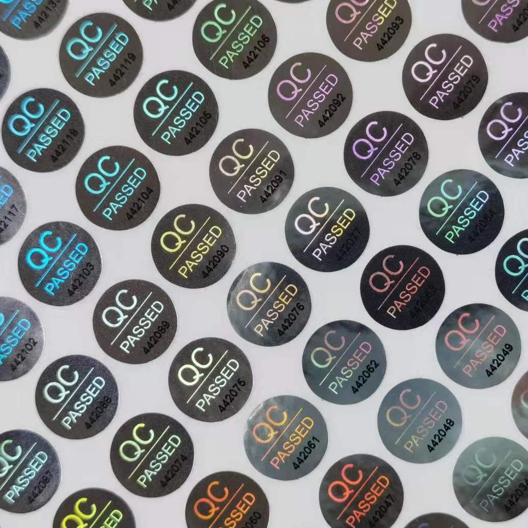 2300Pcs 0.39 Inch QC Passed Tamper Proof Stickers Silver High Security Tamper