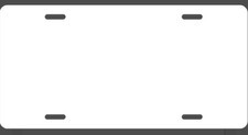 Unisub #5656 Open Box of  (26) New Blank License Plates 5.88