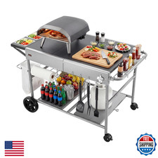 Vevor Outdoor Grill Cart 36.4 X 23.4 X 1 Inch Tabletop Size Grilling Table picture