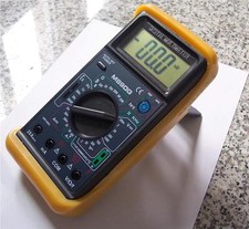 Digital Ammeter DMM W/Capacitor Tester+Type K Thermocouple+Test Leads HVAC+ Tool picture