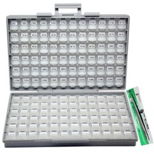 AideTek SMD 0201 1% 144 Value x100pcs Resistor Kit distributed BOX-ALL Organizer picture
