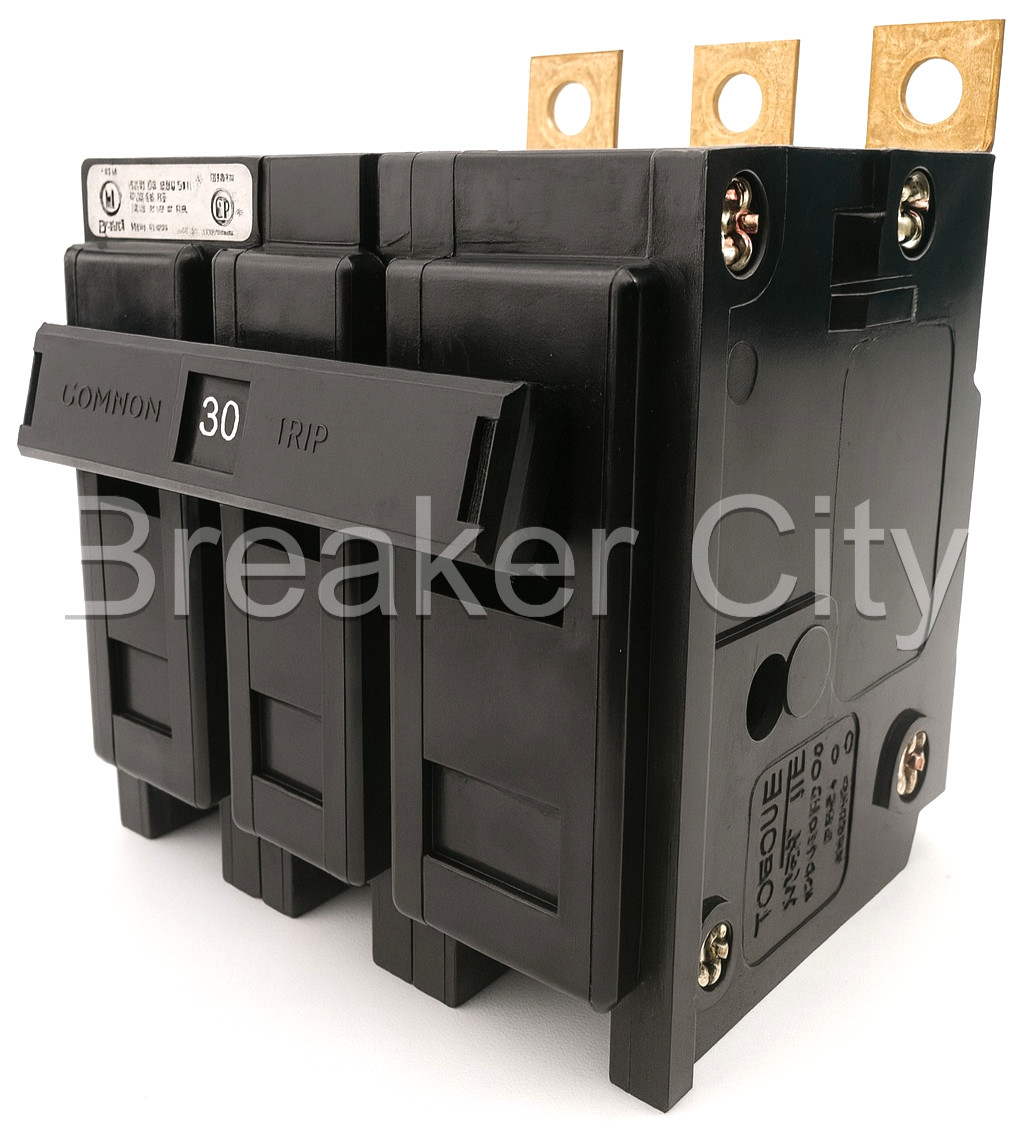 Eaton BAB3030H 3 Pole 30 Amp Type BA Circuit Breaker 240V 30A 3P — NEW Take Out
