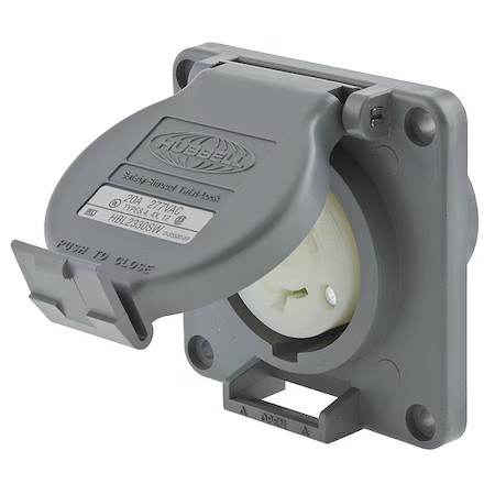 Hubbell Wiring Device-Kellems Hbl2330sw Watertight Locking Receptacle, L7-20R,