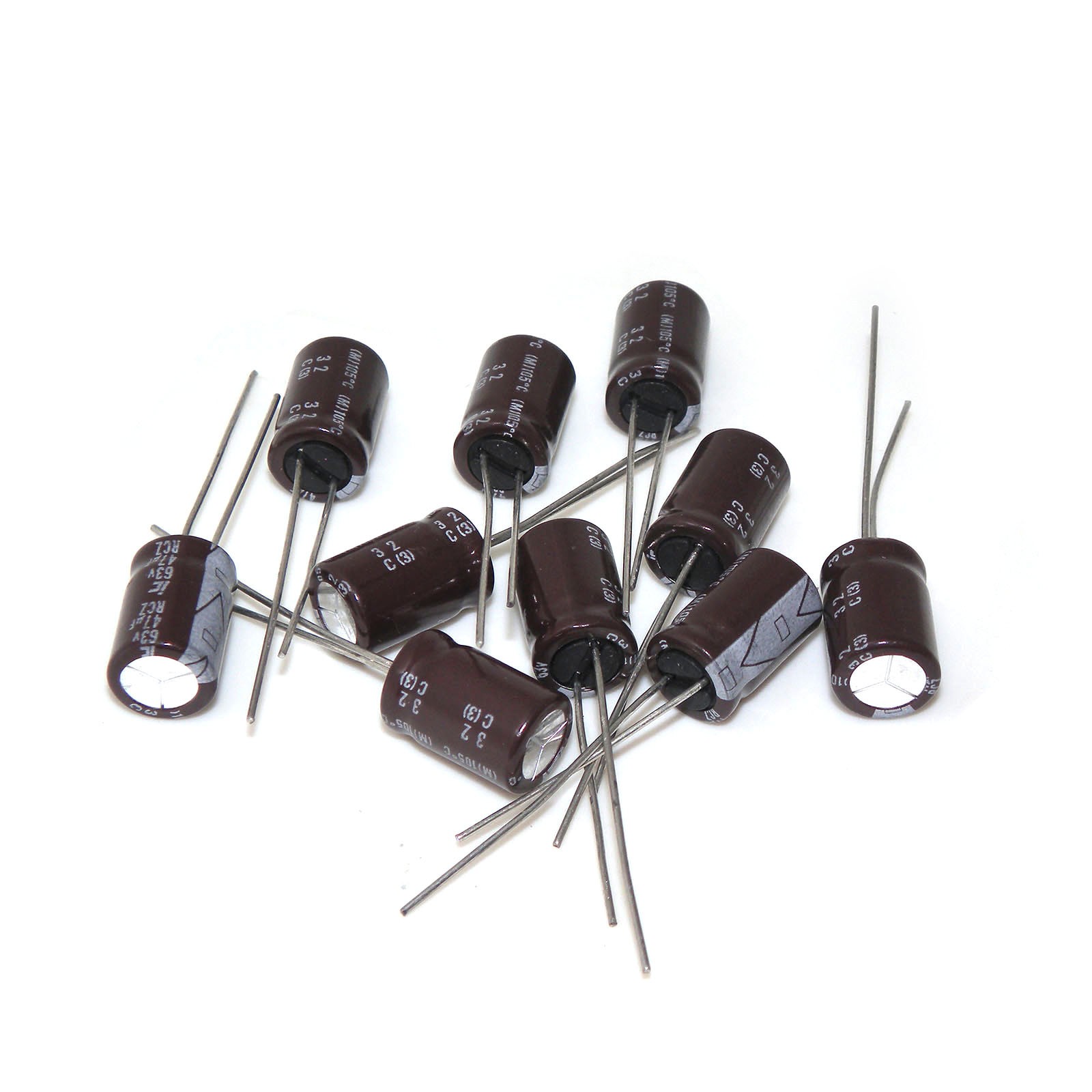 10x 63V47UF Electrolytic Capacitors 47UF 63V 8x12 mm 10x 63V47UF Electrolytic Capacitors 47UF 63V 8x12 mm