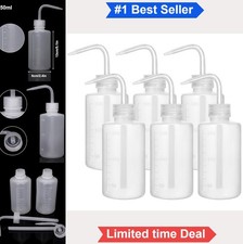 6 Pack 250ml 8oz Squeeze Wash Bottles LDPE Plastic Narrow Mouth Lab Tattoo Plant picture