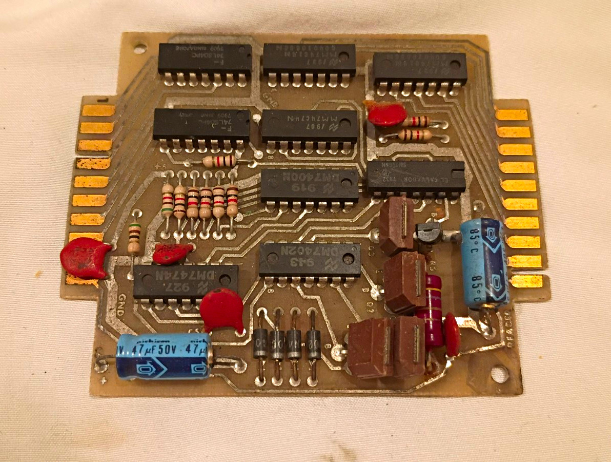 Vintage 1970s TTL Logic Interface Control Board 20396C 74-Series Computer PCB Vintage 1970s TTL Logic Interface Control Board 20396C 74-Series Computer PCB