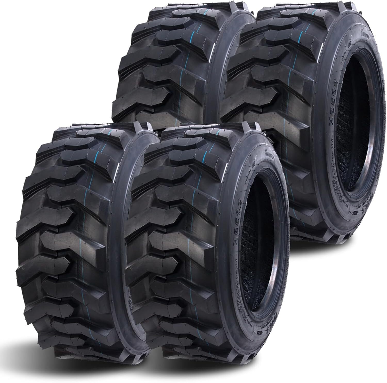 HALBERD Set 4 10-16.5 Skid Steer Tires 10PR 10x16.5 SKS Road Industrial Tire HALBERD Set 4 10-16.5 Skid Steer Tires 10PR 10x16.5 SKS Road Industrial Tire