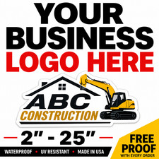 Custom Business Logo Stickers Waterproof Vinyl Decals UV Resistant 2