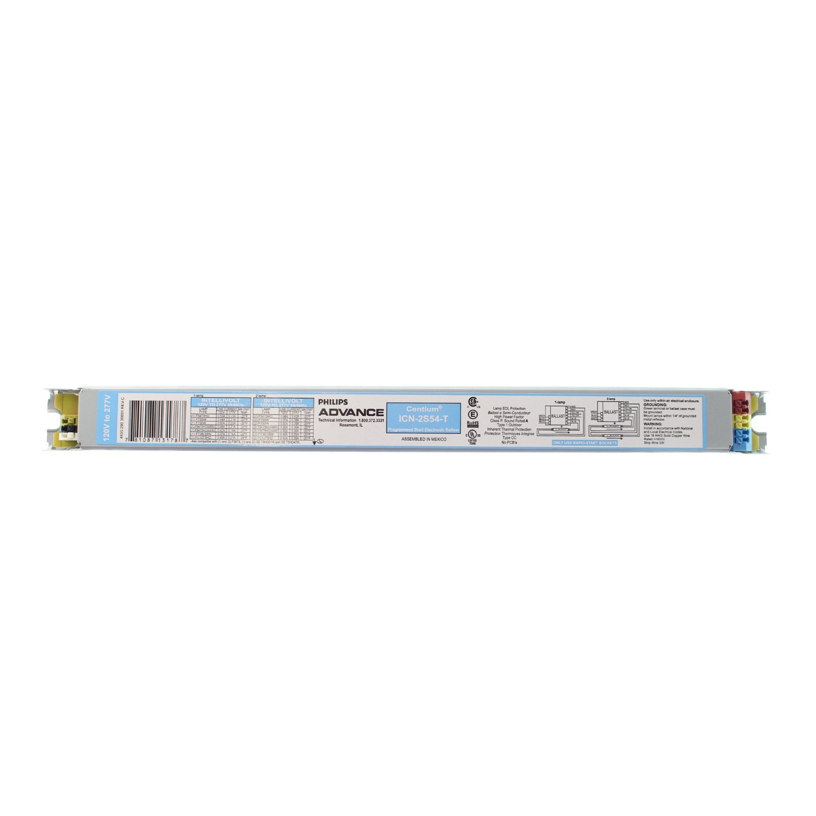 Advance Centium Fluorescent Ballast (ICN-2S54-T) Advance Centium Fluorescent Ballast (ICN-2S54-T)