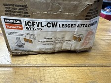 Simpson Strong-Tie ICFVL-CW To Connect Ledger To ICFVL. 15 Pk - OPEN BOX picture