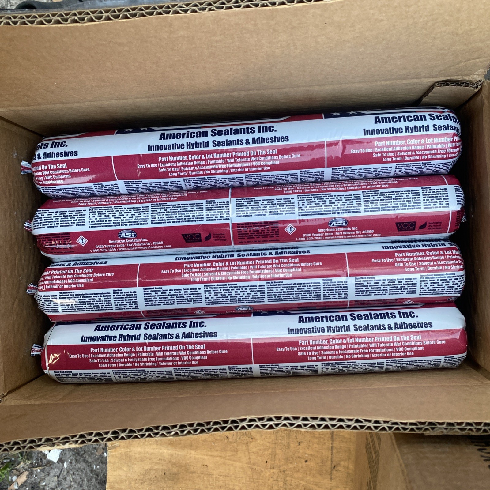 12 Pack- ASI-55 Industrial & Construction Sealant / Adhesive Sausage- black 20oz 12 Pack- ASI-55 Industrial & Construction Sealant / Adhesive Sausage- black 20oz