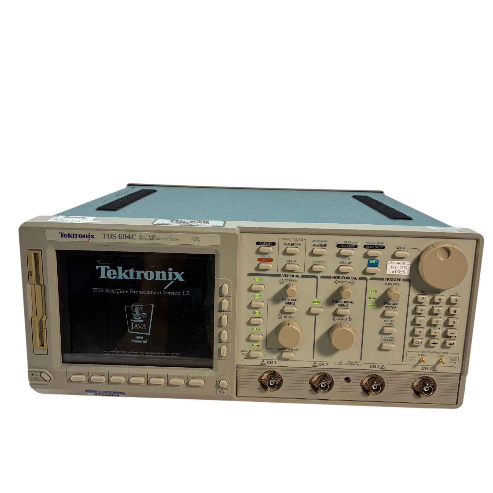 Tektronix TDS 694C 4 Ch 3GHz 10GS/s Digital Real-Time Oscilloscope Opt 1M 2F