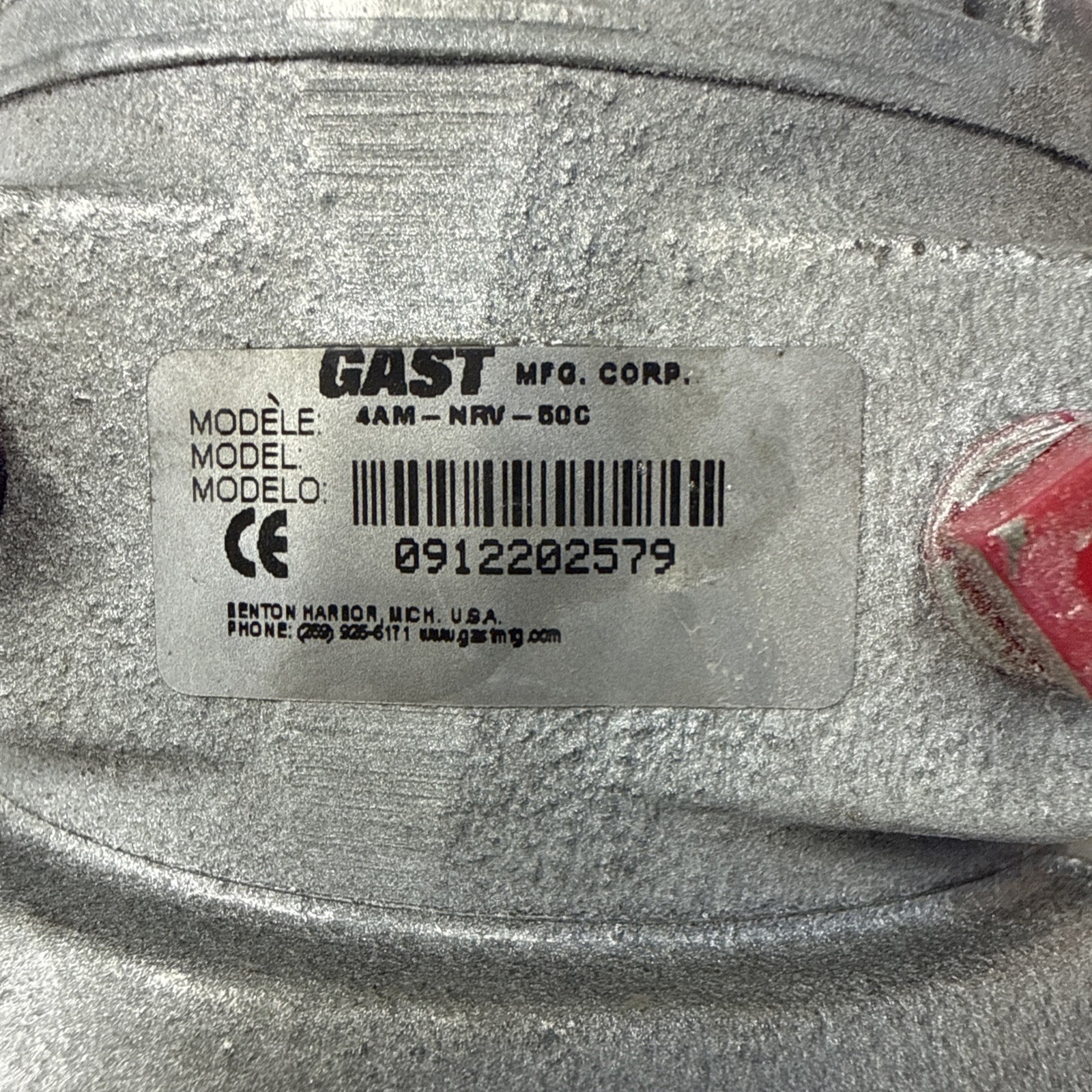 Gast 4AM-NRV-50C Air Motor