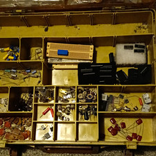 Various Vintage Electrical Component Motherload Box picture