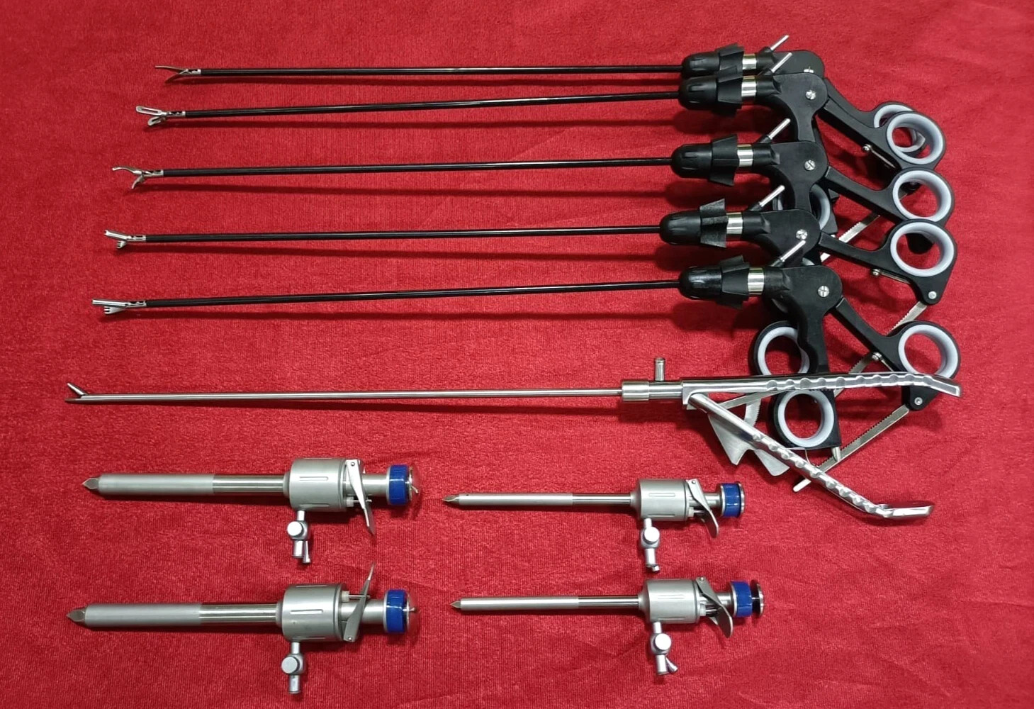 10pc-Laparoscopic Instrument Set 5mmx330mm Best Quality Reusable Instruments 10pc-Laparoscopic Instrument Set 5mmx330mm Best Quality Reusable Instruments