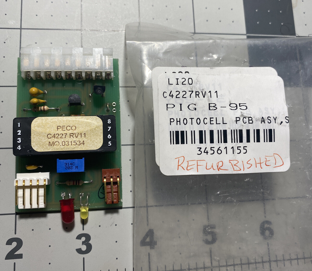 PECO PACKAGE INSPECTION C4227RV11 PHOTOCELL PCB ASSEMBLY (REFURBISHED) PECO PACKAGE INSPECTION C4227RV11 PHOTOCELL PCB ASSEMBLY (REFURBISHED)