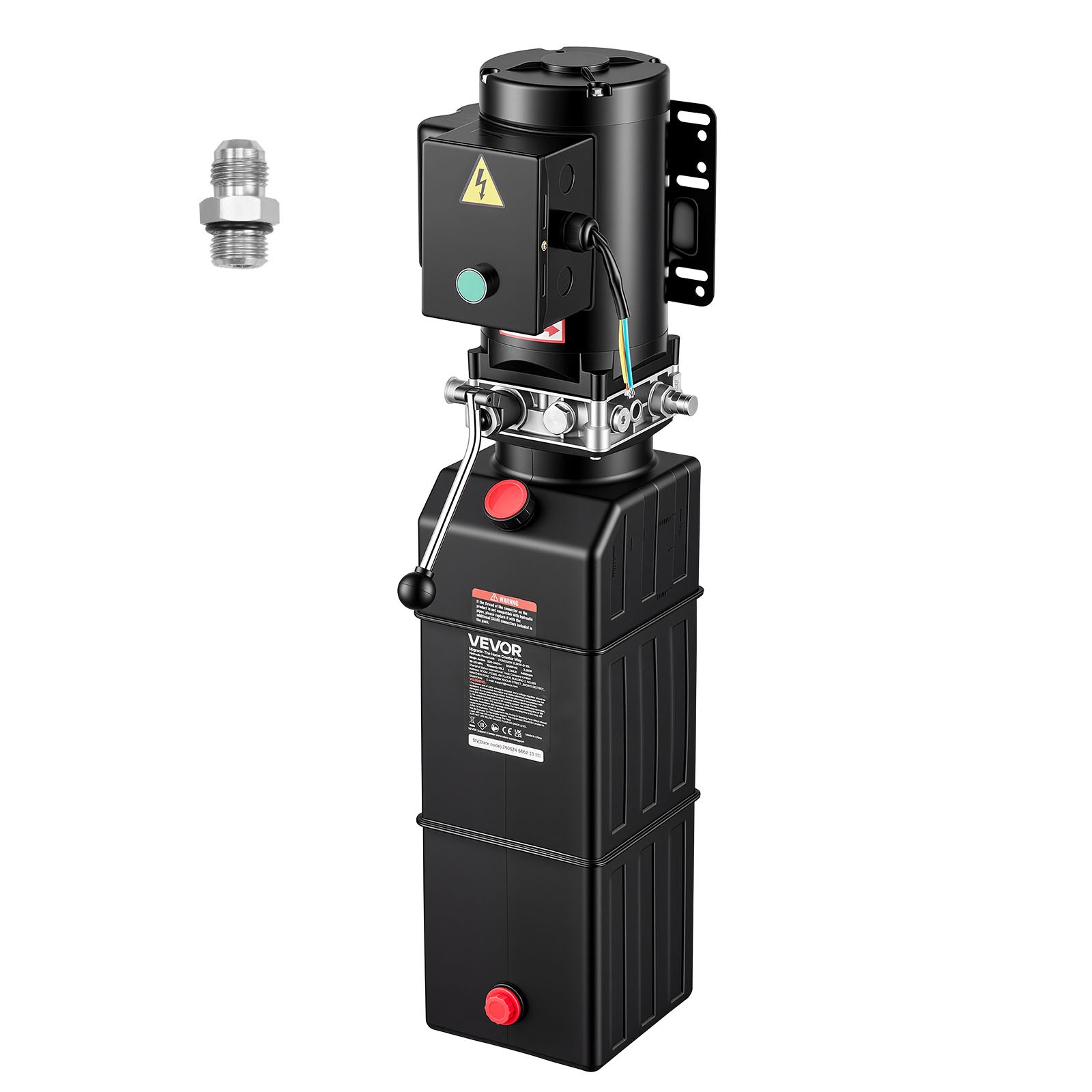 VEVOR Hydraulic Power Unit AC 220-240V 15 Quart Single Acting Hydraulic Unit VEVOR Hydraulic Power Unit AC 220-240V 15 Quart Single Acting Hydraulic Unit
