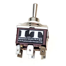 IndusTec 20 AMP DPDT - 6 1/4 PC pin Toggle Switch Maintained 3 Pos 12V 24V VIDEO picture