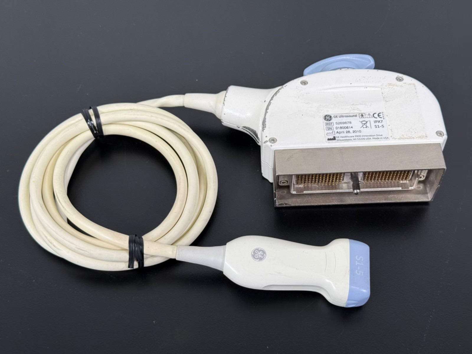 GE Ultrasound S1-5 Probe Transducer 5269878 Cardiac Phased Array S1-5 GE Ultrasound S1-5 Probe Transducer 5269878 Cardiac Phased Array S1-5
