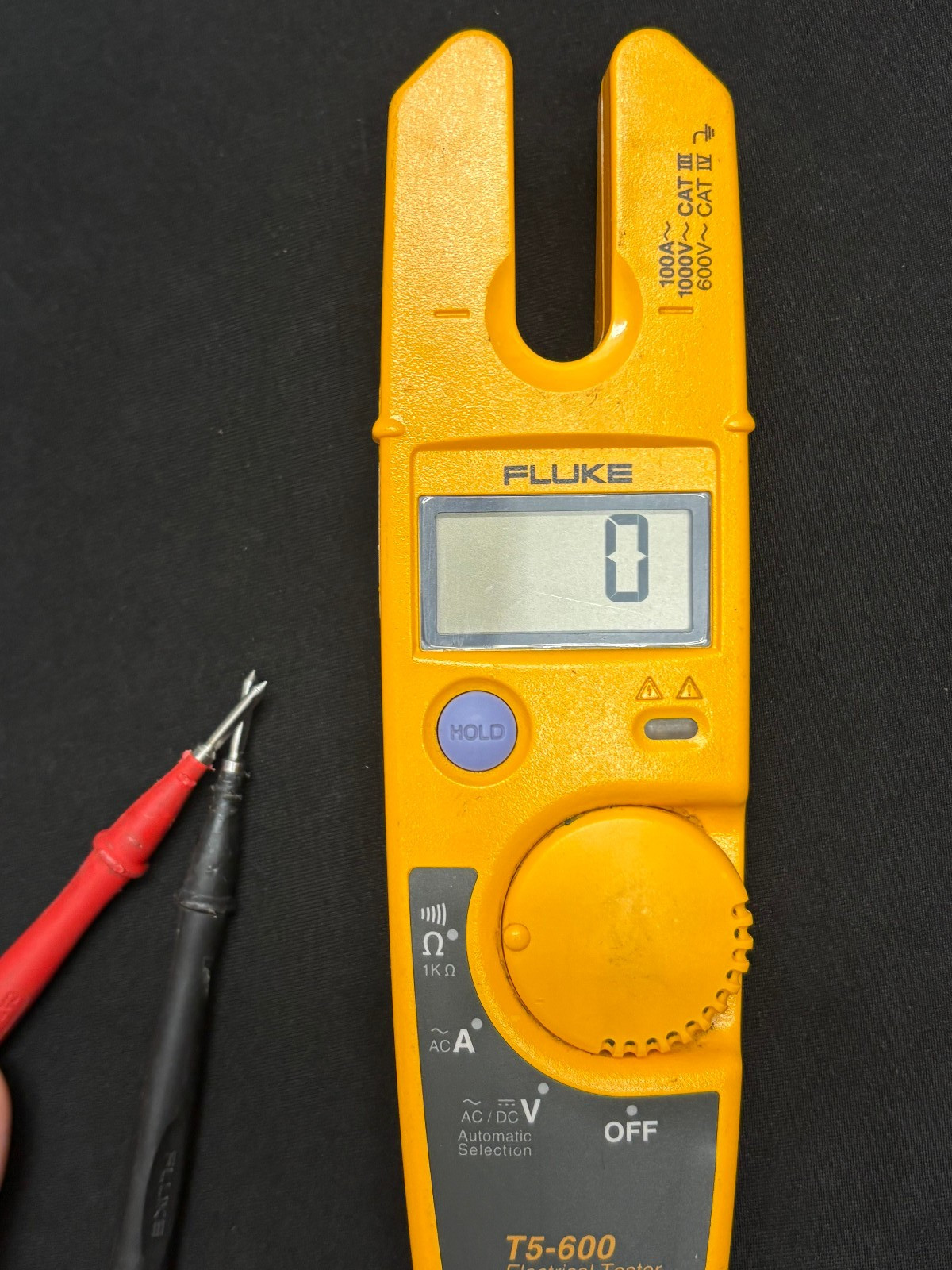 Fluke T5-600 Electrical Tester OpenJaw Clamp Meter Tested Working Fluke T5-600 Electrical Tester OpenJaw Clamp Meter Tested Working