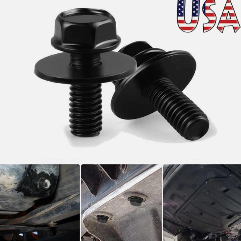 80Pcs Car Body Bolt Screws Fastener Kit M6 10mm Hex For Car Fender Splash Shield 80Pcs Car Body Bolt Screws Fastener Kit M6 10mm Hex For Car Fender Splash Shield