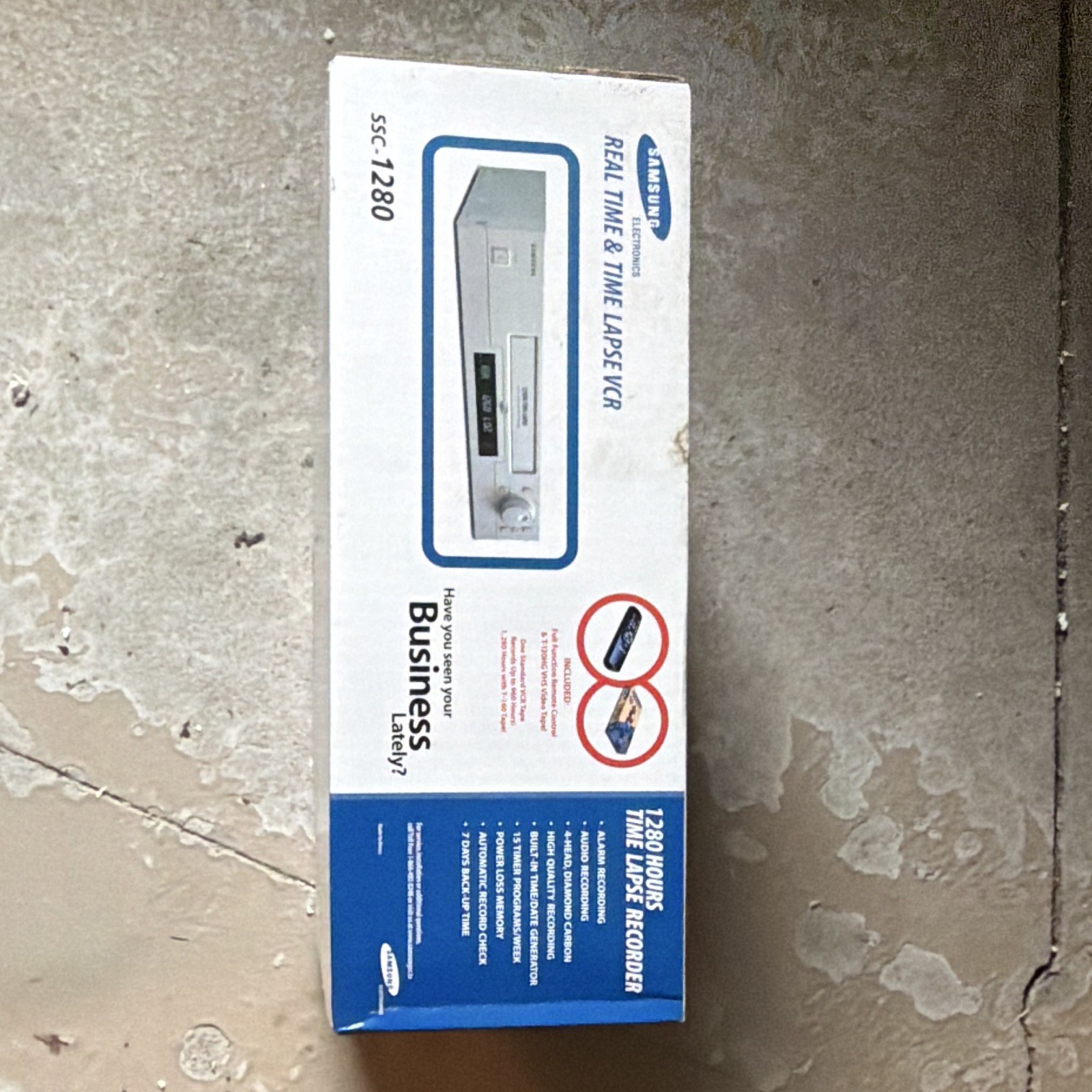 Samsung SSC-1280 Digital Time Lapse VCR Security Recorder 1280 Hours