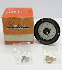  Simpson Model 2523 Analog 0-100 DC Milliamps Round Meter 3-710241 #CD picture