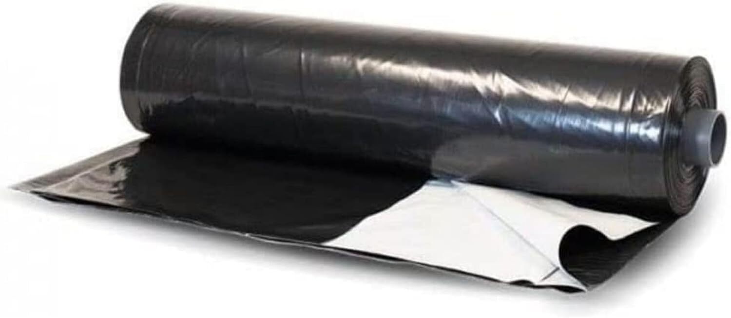 Farm Plastic Supply - Silage Tarp 8 mil Black/White Plastic Sheeting