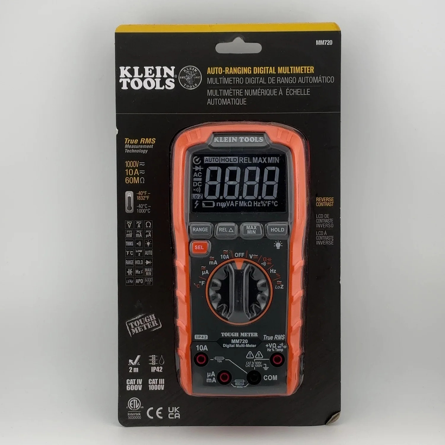 New Klein Tools MM720 1000V AC/DC Auto-Ranging Digital Multimeter New Klein Tools MM720 1000V AC/DC Auto-Ranging Digital Multimeter