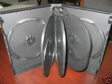 2 PCS NEW 27mm Multi-7 Disc DVD Cases Black Top Quality, DH7 picture