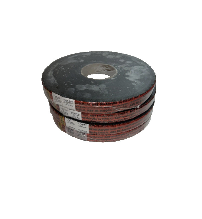 (4) EMSEAL AST HI-Acrylic Foam Sealant, ASH-25-25-06, 25 ft Roll 1”x1/4” (4) EMSEAL AST HI-Acrylic Foam Sealant, ASH-25-25-06, 25 ft Roll 1”x1/4”