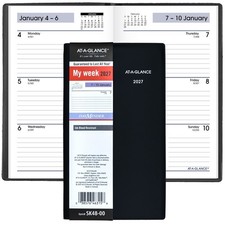 2027 At-A-Glance DayMinder SK48-00 Weekly Pocket Planner, 3-1/2 x 6
