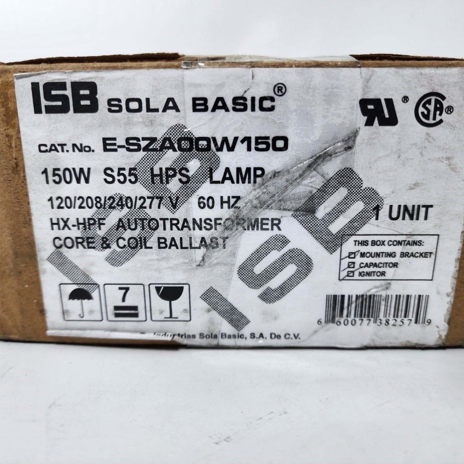 ISB Sola Basic 150W S55 HPS 60 HZ Transformer Core and Coil Ballast ISB Sola Basic 150W S55 HPS 60 HZ Transformer Core and Coil Ballast