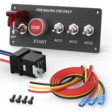 5 In 1 Racing Ignition Switch Panel 12V 30A Push Start Panel Mount picture