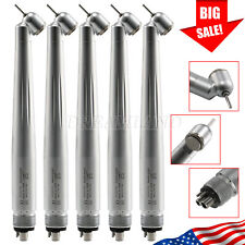 1-5pcs Dental Surgical 45° High Speed Handpiece Push Button Single Spray 4 Holes picture