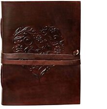 New Leather Premium Handmade Heart Embossed Full Vintage journal antique Book picture