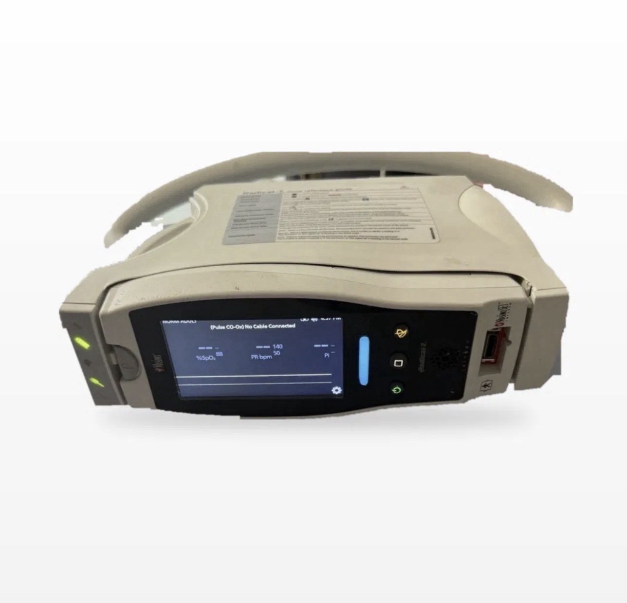 Masimo Radical 7 Rainbow Pulse Oximeter with Docking Station | 30 day warranty Masimo Radical 7 Rainbow Pulse Oximeter with Docking Station | 30 day warranty